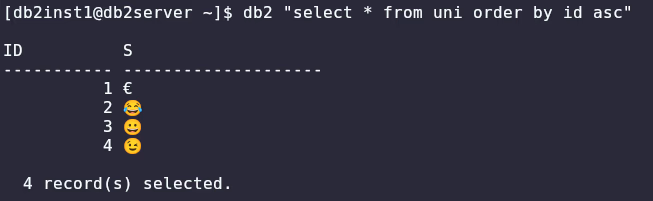 Featured image of post 🎃 Unicode characters and Db2 🕸️ 🏚️